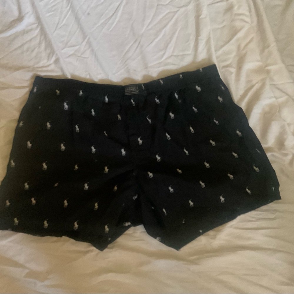 Ralph Lauren Black Boxers with White Accents